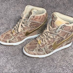 Nike high top wedges